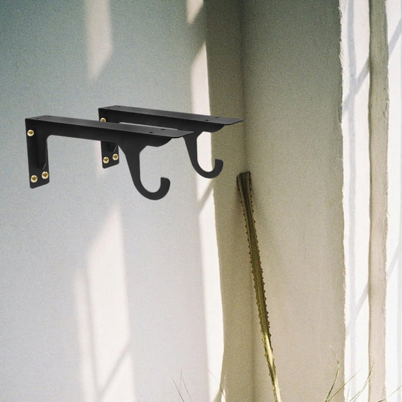 ELAYARD -Rolled Steel Triangle Support Bracket for Hanging Clothes Rods