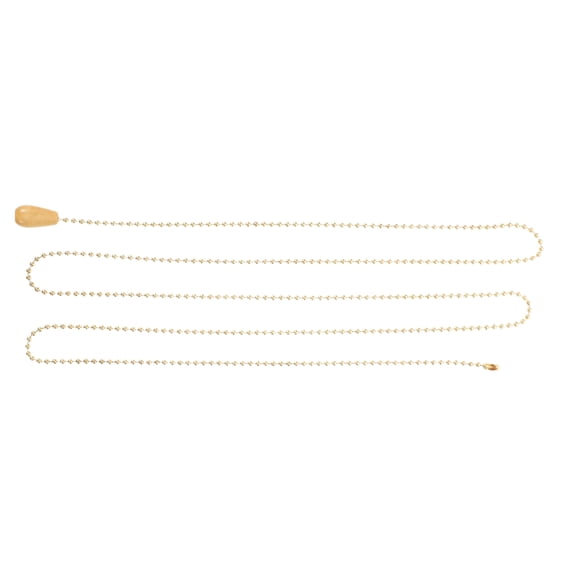 ELAYARD Golden Wooden and Metal Ceiling Fan Pull, Rustic Charm, Sturdy Construction