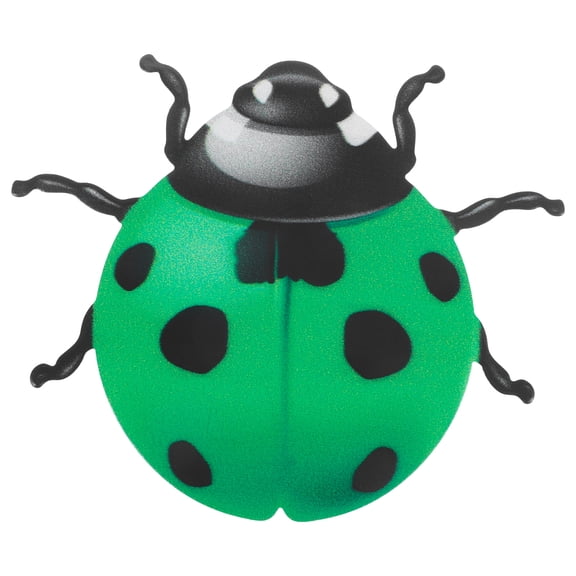 ELAYARD Outdoor Yard Wall Ornament Ladybug Wall Hanging Iron Green 1Pack