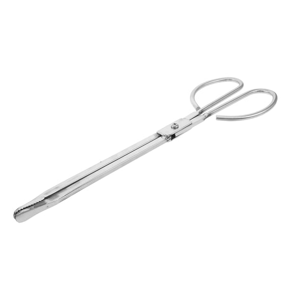 ELAYARD Stainless Steel Fireplace Tongs with Comfortable Ergonomic Grip for Stove , Fire Pit, and Home Use in Plated Finish