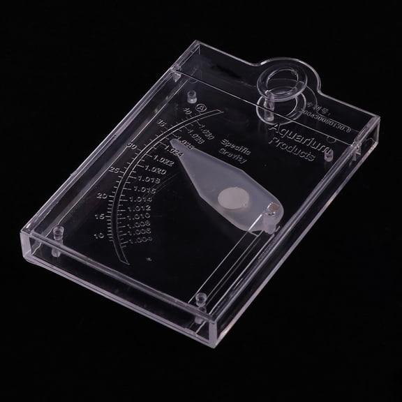 ELAYARD White Gravimeter for Aquarium - Easy-to-Read Hydrometer Meter for Accurate