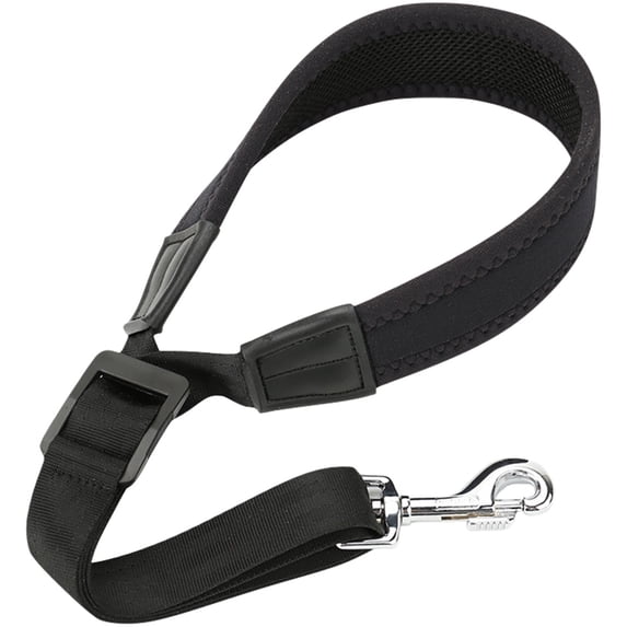 ELAYARD Black Saxophone Neck Strap with Easy Installation and Adjustable Fit for Versatile Use