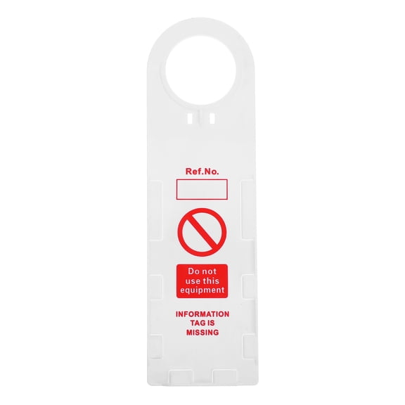ELAYARD Scaffold Tags Scaffold Safety Tag Prevent Accidents 1Pack White PVC