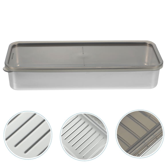 ELAYARD Stainless Steel Bacon Keeper Airtight Food Storage Container for Refrigerator