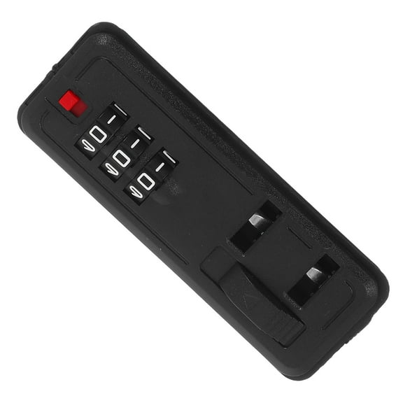 ELAYARD Black Plastic Luggage Lock, High Security, Self-Setting for Travel