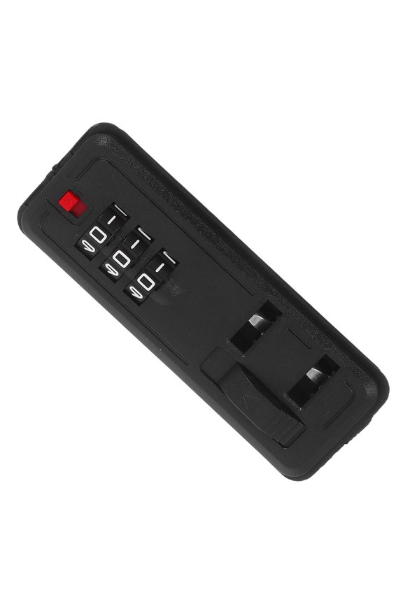 Black Plastic Luggage Lock, High Security, Self-Setting for Travel