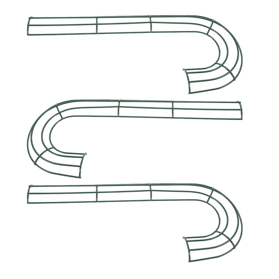 ELAYARD Set of Green Metal Floral Hoops for Holiday and Home Decoration, Easy to and