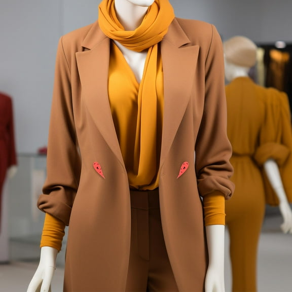 ELAYARD Wood Sewing Buttons Orange 200Pcs 2.9X1.0X0.2In