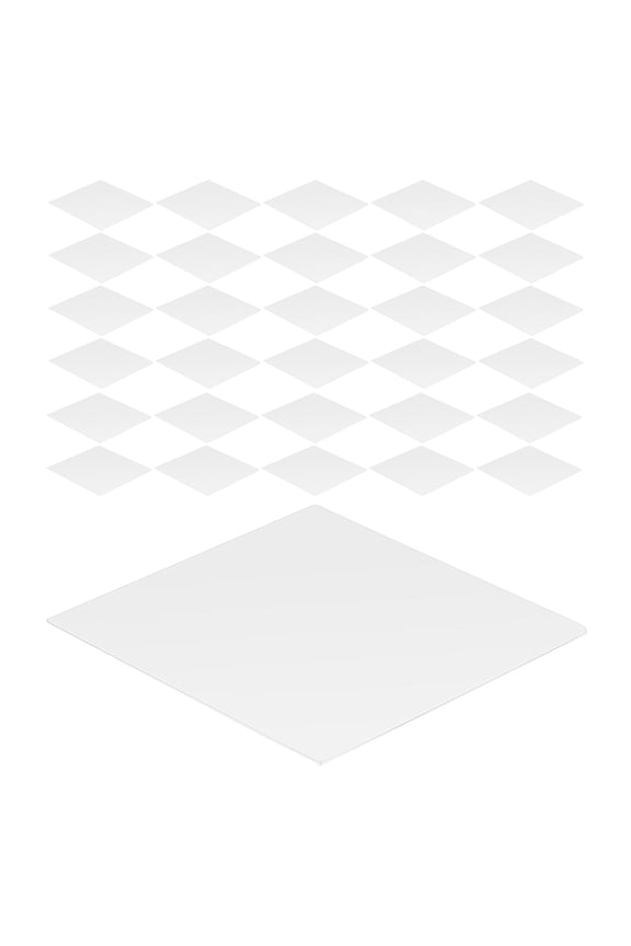 500Pcs Paper Piecing Quilting Templates White User Friendly for Patchwork Sewing