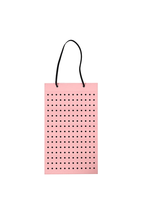 Felt Shoe Charm Display Board Pink Organizer for Shoe Accessory Storage
