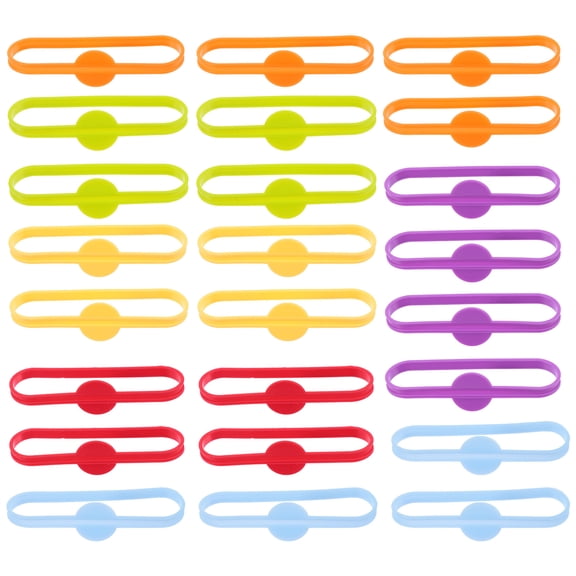 ELAYARD 24Pcs Assorted Color Silicone Glass Identification Marker Rings for Party and Wine Glass