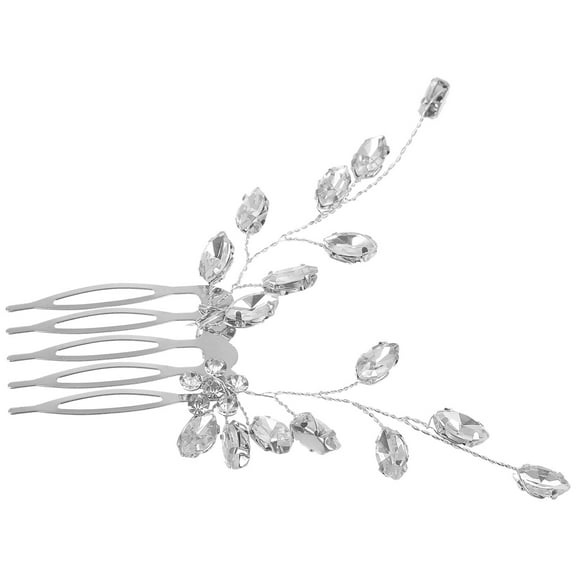 ELAYARD Wedding Bride Hair Comb Elegant Rhinestone Hair Accessory for Brides Special Occasions 1Set