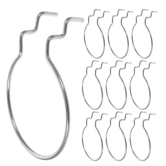 ELAYARD 12Pcs Plated Silver Iron Pegboard Hooks for Shop Heavy Duty Utility Hooks for Hanging Cups and Bins