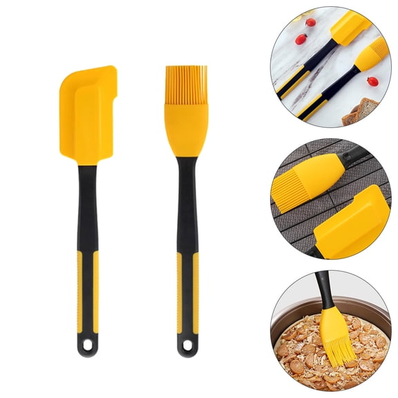 ELAYARD 2-Pack Silicone Baking Utensils Set with Simple Design for Kitchen Use