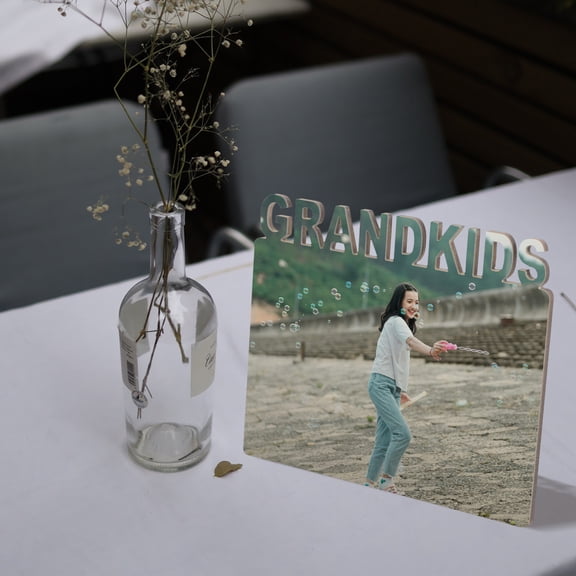 ELAYARD Grandkids Photo Frame Sublimation Blank MDF 1Pcs