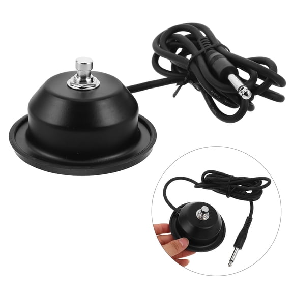 ELAYARD Single Button Guitar Footswitch Black Metal Chassis Durable Pedal Control for Live Use