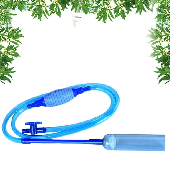 ELAYARD Aquarium Clean Tube Water Changer Siphon Pump with Filter for Easy Water Changing Multi Plastic 2.5M