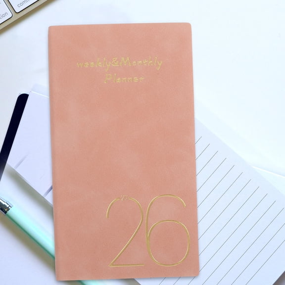 ELAYARD Pocket Notebook with Clear Date Layout, Notes Section for Daily Scheduling and Organization, Portable Planner