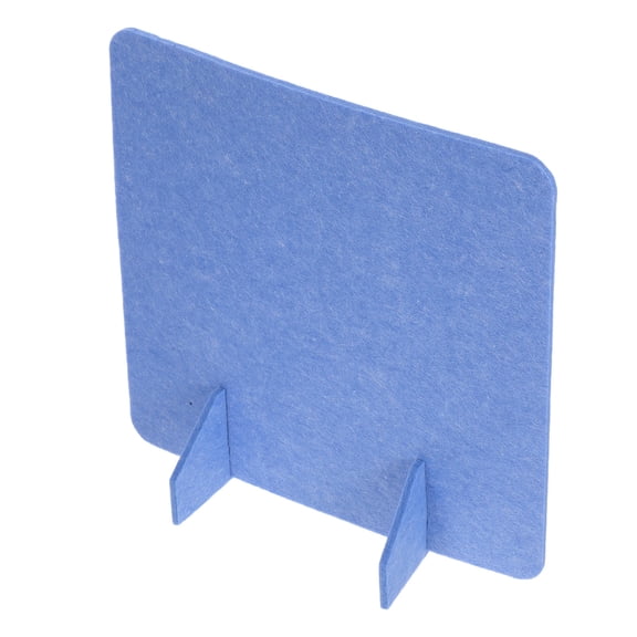 ELAYARD Sky Blue Felt Desktop Partition Panel Easy Install Office Desk Divider for Focus and Noise Reduction