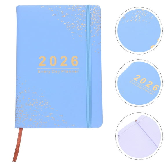 ELAYARD Professional Daily Planner Notebook Sky - Work and Home Scheduling Organizer with Cover
