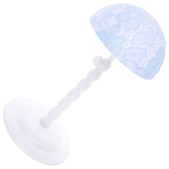 ELAYARD Sky Blue Adjustable Hat Stand for Baseball Caps with Fashionable Elegant Display Base