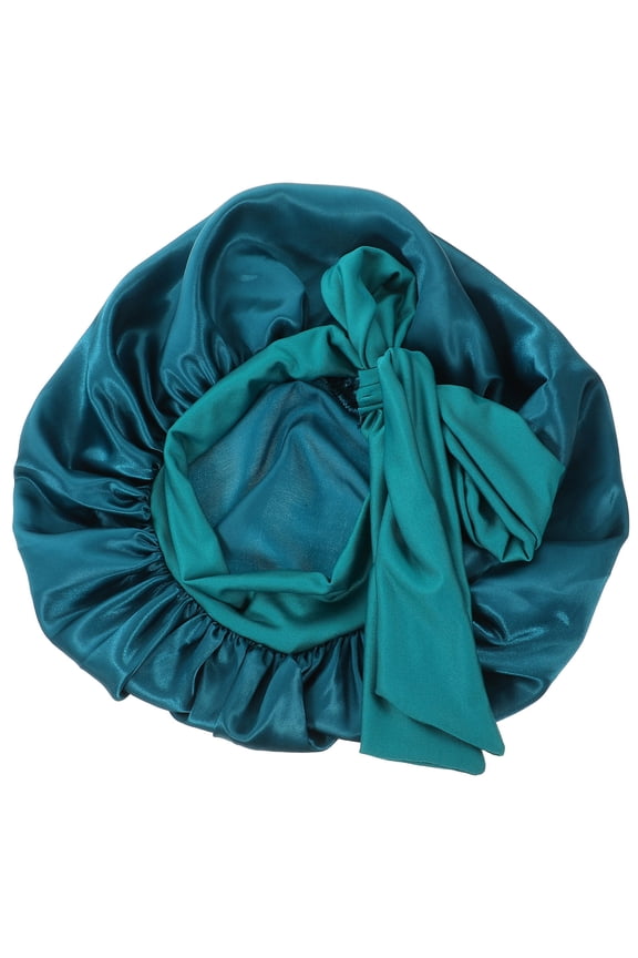 Elastic Sleeping Hat for Women Bandana Cap Blue 1Pack