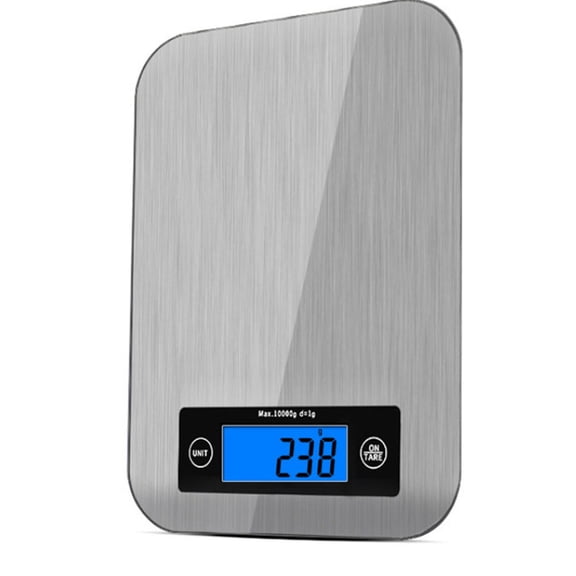 ELAYARD Digital Scale Kitchen Silver with LCD Display and Peeling Function for Measuring