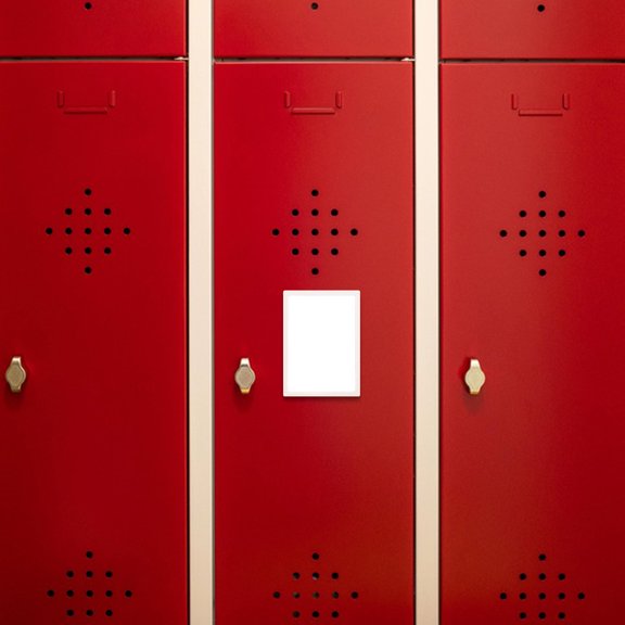 ELAYARD Small White Makeup Mirror for Locker Desk and Filing Cabinet Multifunctional Design