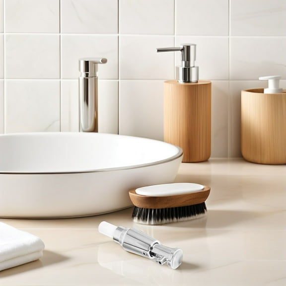 ELAYARD Stainless Steel Soap Dispenser Pump Replacement for Universal Bottles, Finish, 3.5 oz Capacity