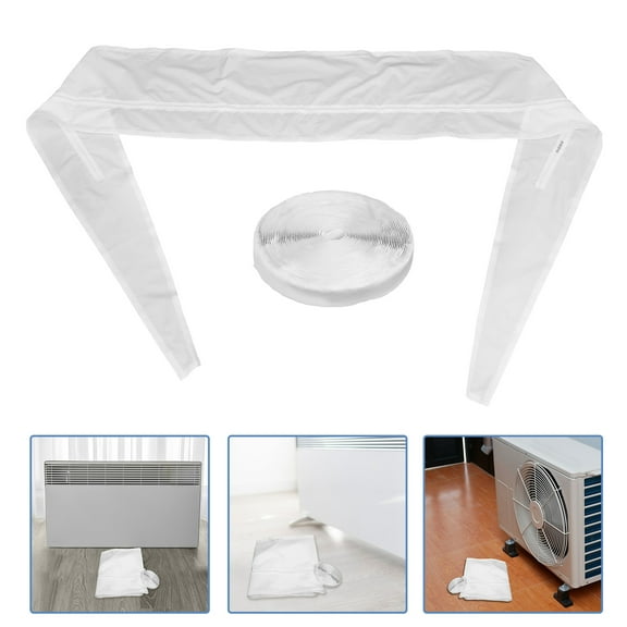 ELAYARD Air Conditioner Window Seal Chemical Fiber Wind Deflection Easy Installation 1Set