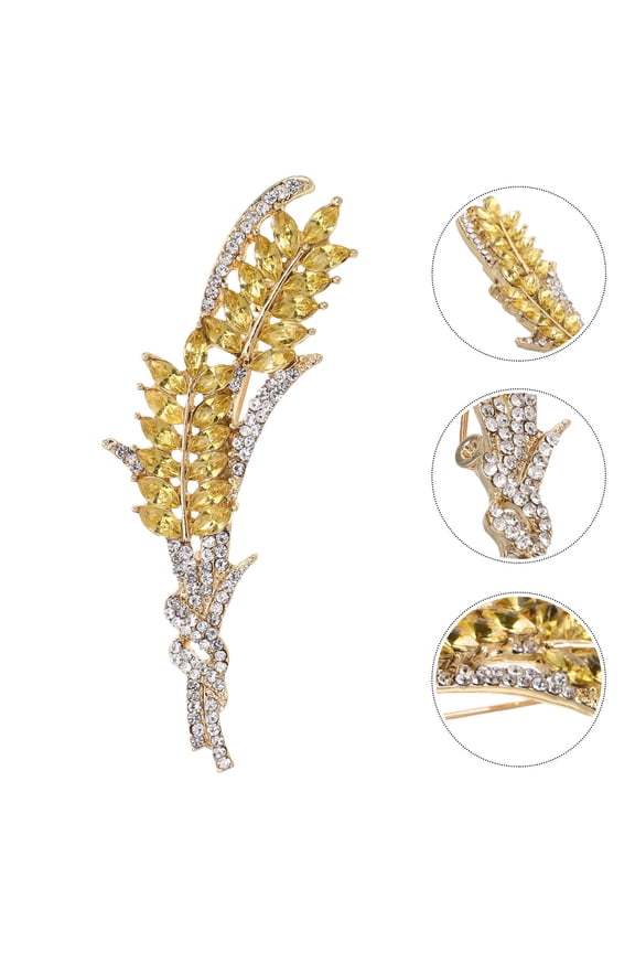 Rhinestone Spike Brooch Pin, Decorative Corsage Accessory for Prom and Party Events