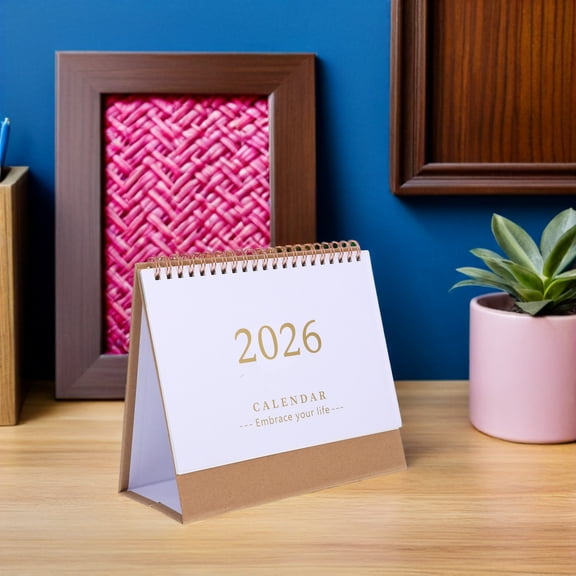 ELAYARD 2026 Daily Planner Compact Stand - Portable Organizer with Modern Elegant Design for Home and Office Use