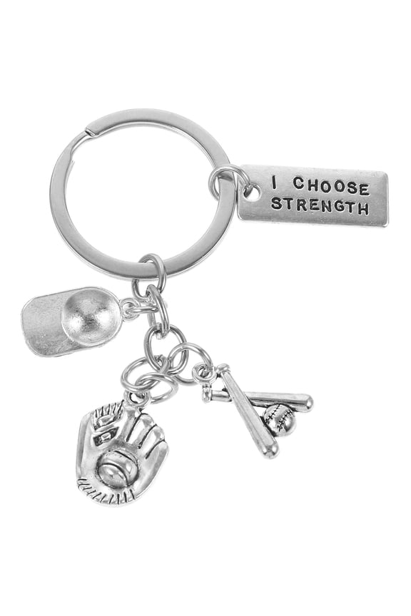 Bag Keychain Baseball Sports Themed Keychains 1Set Multipurpose Alloy for Baseball Players