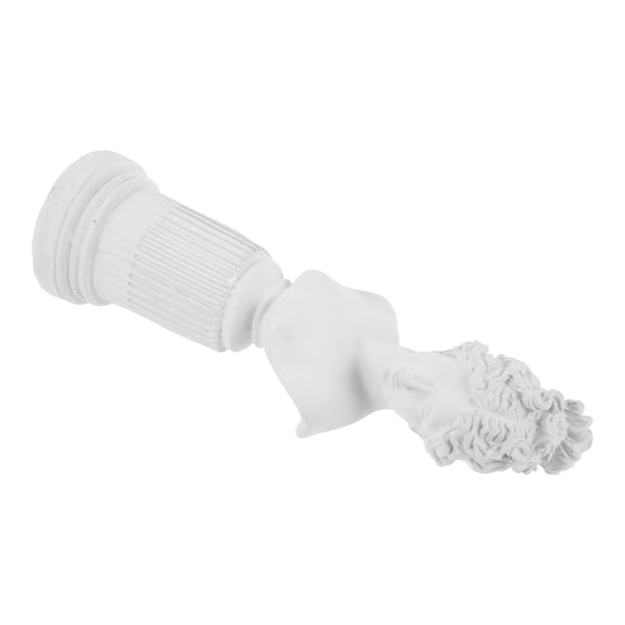 ELAYARD Stable Bottom White Gypsum Bust Sculpture for Desk Shelf Home Decoration
