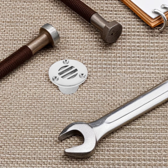 ELAYARD 2Pcs Durable Stainless Steel Marine Floor Drain for Yacht Boat Deck Drainage Silver