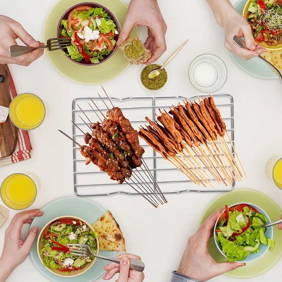 ELAYARD Stainless Steel Cooling Rack for Baking, Grilling, Indoor & Outdoor BBQ, Kitchen Accessory