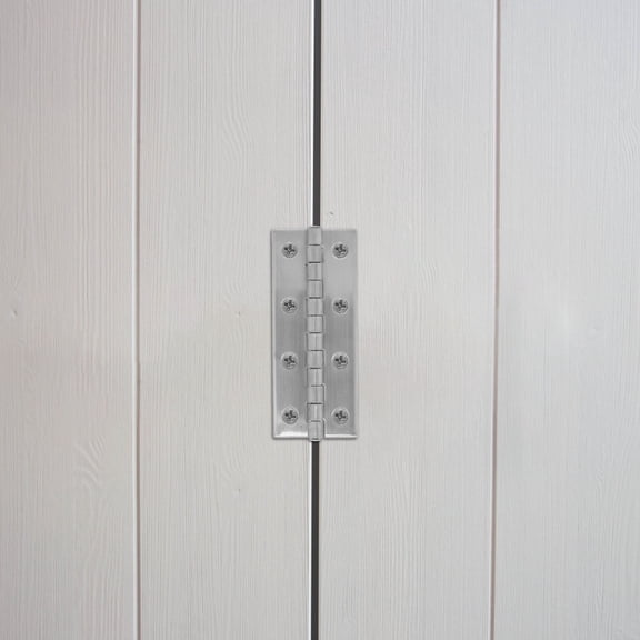 ELAYARD Plated Silver Stainless Steel Hinges Long Reach for Door Marine and Rv Aesthetic