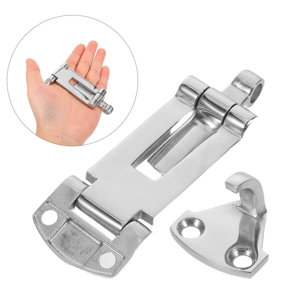 ELAYARD Stainless Steel Marine Hatch Latch for Boat Compartments, Toolbox Security Lock Hardware, and Rust-Resistant
