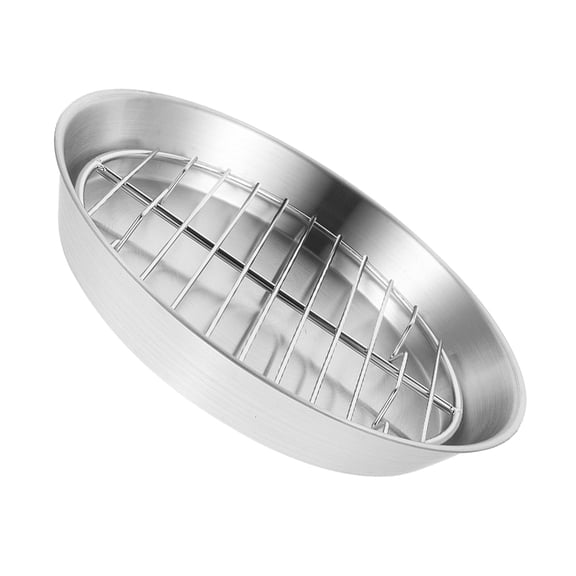 ELAYARD 1Set Stainless Steel Roasting Pan with Rack for Oven Cooking and Grilling