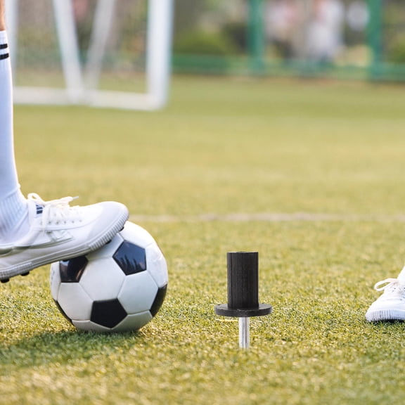 ELAYARD Portable Soccer Corner Flag Mount Steel Sign Post for Ground Stakes