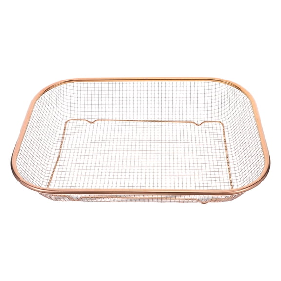 ELAYARD Rose Plated Gold Stainless Steel Kitchen Drainer Basket Efficient Drying Mesh Design
