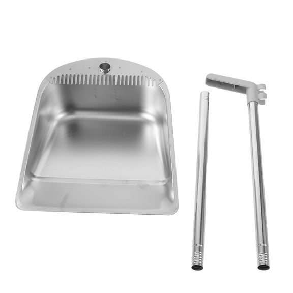 ELAYARD Standing Metal Dustpan with Handle for Home Suitable for Kitchen Lobby and Workshop