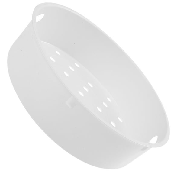 ELAYARD White Plastic Rice Cooker Steamer Basket for Vegetables Fish and Dim Sum