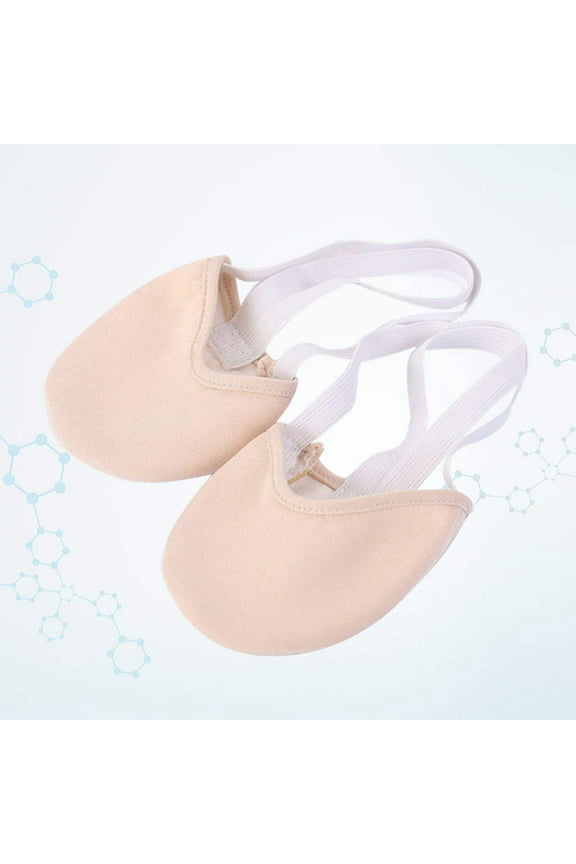 ce Half Sole Shoe in Beige with Ample Toe Room and Double Elastic