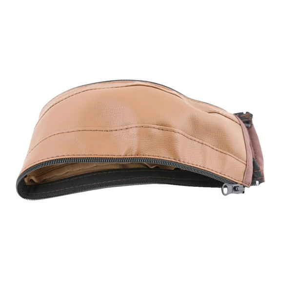 ELAYARD Pram Armrest Sleeve Stroller Handle Cover Pu Brown 1Pcs