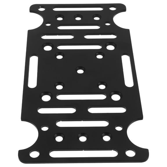 ELAYARD Strong Steel Mailbox Post Mount Base Plate with Textured Surface for Secure Support