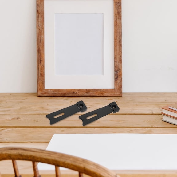 ELAYARD Sturdy Black Picture Frame Easel Display Stand Self Adhesive for DIY Craft Frames
