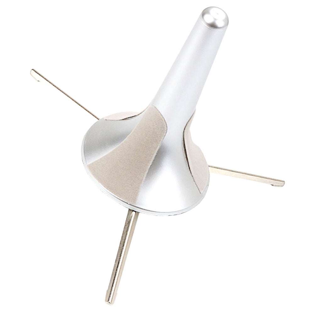 ELAYARD Foldable Plated Silver Metal Trumpet Stand Holder Lightweight and Stable for Easy Instrument Use