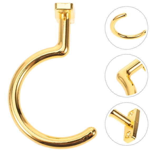 ELAYARD Golden Metal Snooker Table Hook for Cue and Bridge Stick Hanging, Stylish Design with Easy Installation