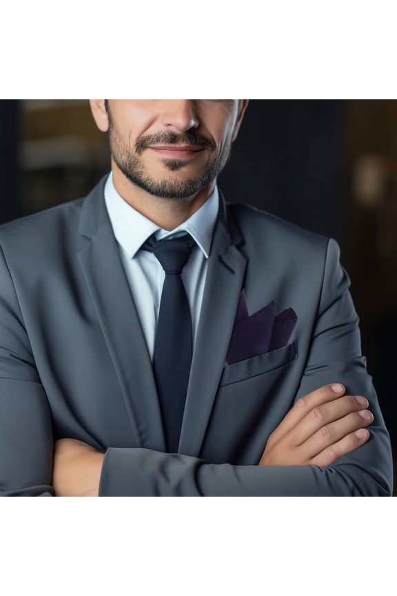 Elegant Navy Pocket re for Men Suit Versatile Handkerchief for Business Events